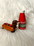 Sausage Dog & Ketchup - Salt and Pepper Shaker Set