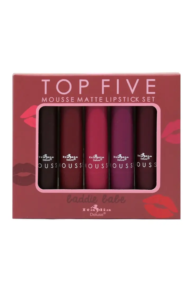 Italia Deluxe Mousse Matte Lipstick Baddie Babe Deluxe Creations