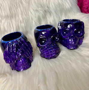 See, Speak & Hear no evil - Candle Holders (set) Glow in the Dark