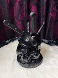 Skull Head Knife Block (with steak knives)