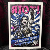 RD Riot A4 Print - Art By Rose Demon