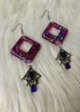 All that sparkles & bats - dangle earrings