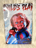 Child’s Play - Tin Sign