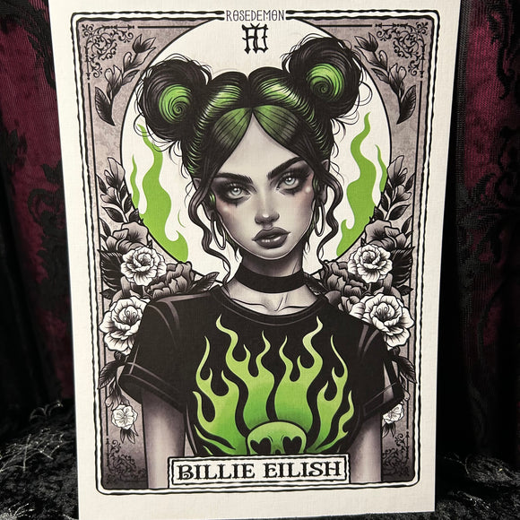 Billie Eilish A4 Print - Art By Rose Demon