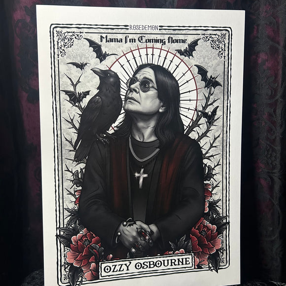 Ozzy Osbourne A3 Print - Art By Rose Demon