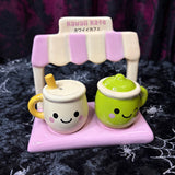 Salt & Pepper Shaker Set - Kawaii Latte (ceramic) in gift box
