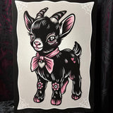 RD Grey Goat A4 Print - Art By Rose Demon