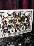 RD Weird Friends Powerpuff A4 Print - Art By Rose Demon