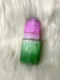 Selenite Tower Coloured 8-10cm - Magenta / Green