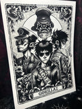 Gorillaz A3 Print - Art By Rose Demon