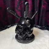 Skull Head Knife Block (with steak knives)