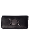 Banned Apparel UK - Black Vidonia Triple Moon Wallet