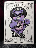 RD No Longer Care Bear A4 Print - Art By Rose Demon