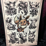 Pokemon A4 Print - Art By Rose Demon