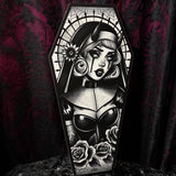 RD Naughty Nun coffin cutout - Art By Rose Demon
