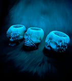 See, Speak & Hear no evil - Candle Holders (set) Glow in the Dark