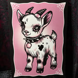 RD Pink Goat A4 Print - Art By Rose Demon