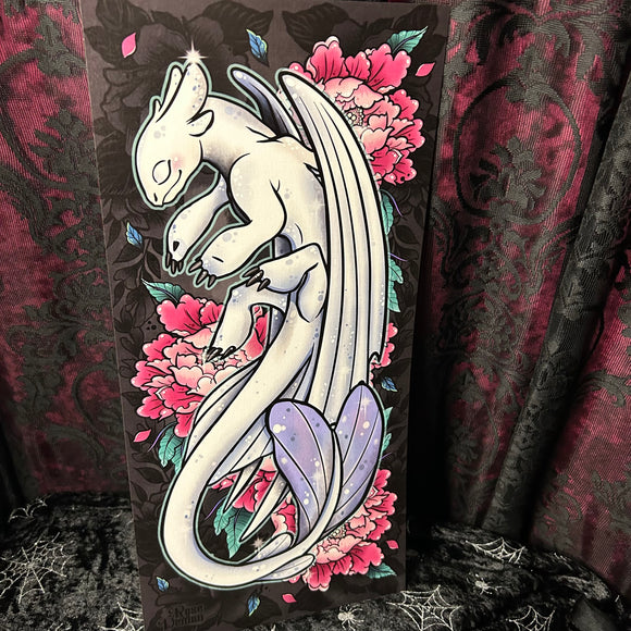 Lightfury Mini Scroll - Art By Rose Demon