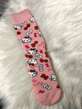 Character Socks - Kitty Pink