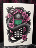 RD Nokia Snake A4 Print - Art By Rose Demon