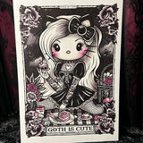 Goth is Cute A4 Print - Art By Rose Demon