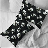 Black Skulls - Satin Pillow Cases