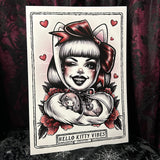 Hello Kitty Vibes A3 Print - Art By Rose Demon