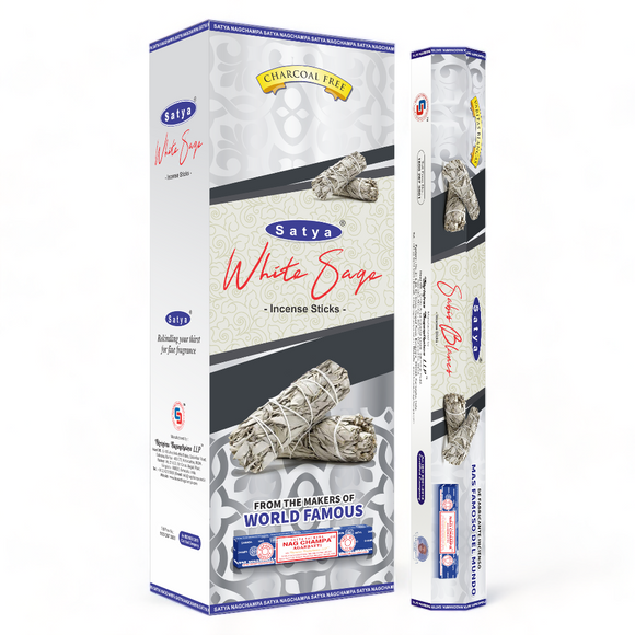 Incense Satya Hex White Sage 20pce