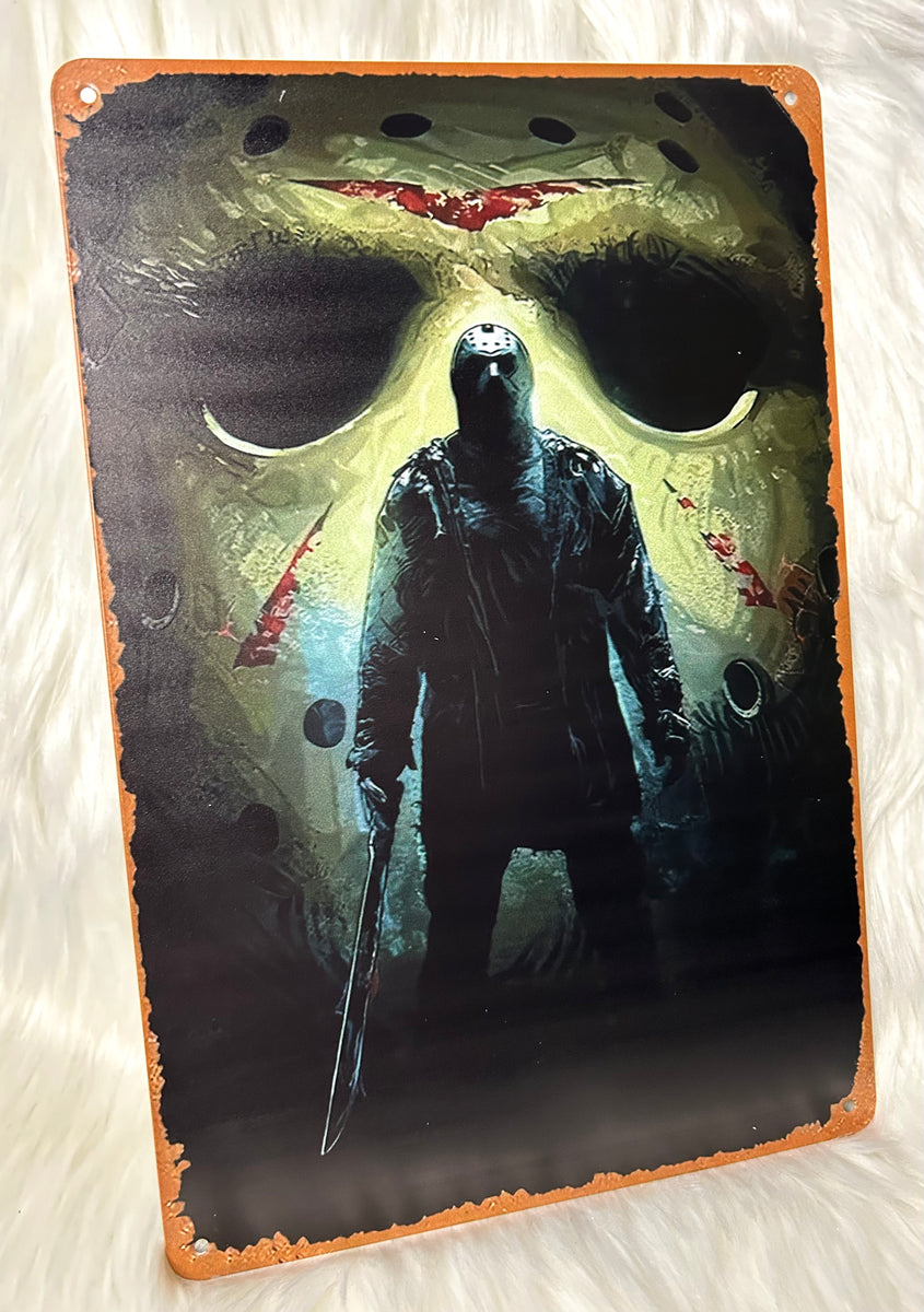 Jason Sign Jason Voorhees - Tin Sign – Deluxe Creations and Designs