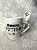 Witch Morning Potion Mug & Spoon Set - White