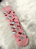 Character Socks - Kitty Pink