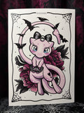RD Spooky Mew A4 Print - Art By Rose Demon