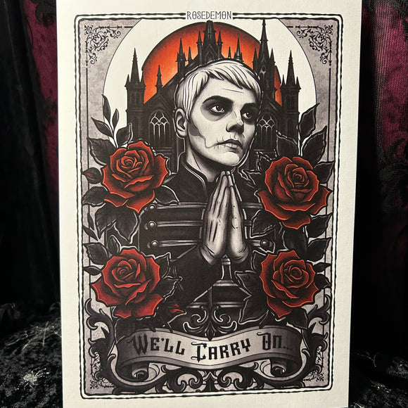 MCR We'll Carry On A4 Print - Art By Rose Demon