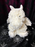 Cuddly Mini Plush Dragon - White