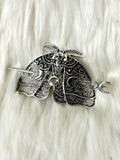 Skull Moth Hair Pin