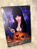 Elvira Halloween - Tin Sign