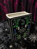 Poisonous Plants Book Shaped Flower Vase