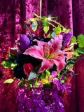 Light up Floral Moon Hanger - Home Decor Display