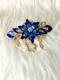 Opulence Hair Clip Floral Blue