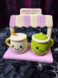 Salt & Pepper Shaker Set - Kawaii Latte (ceramic) in gift box