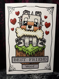 RD MineCraft Dog Fanart A4 Print - Art By Rose Demon