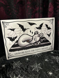 Counting Bats & Puppy Dreams A4 Print - Art By Rose Demon
