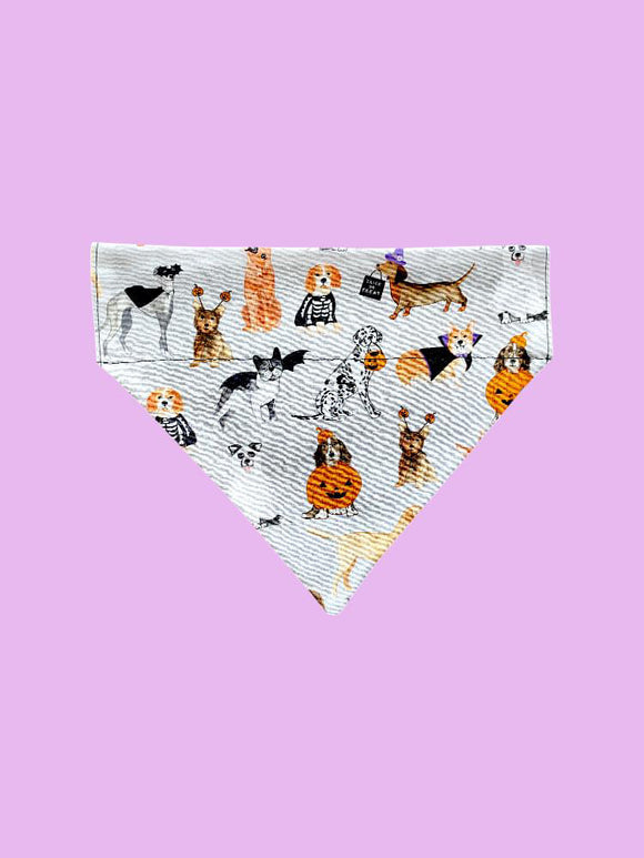 TSDC Betty Boo's Pet Accessories Bandanas - Dog Halloween Grey