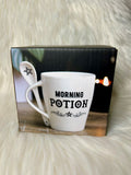 Witch Morning Potion Mug & Spoon Set - White