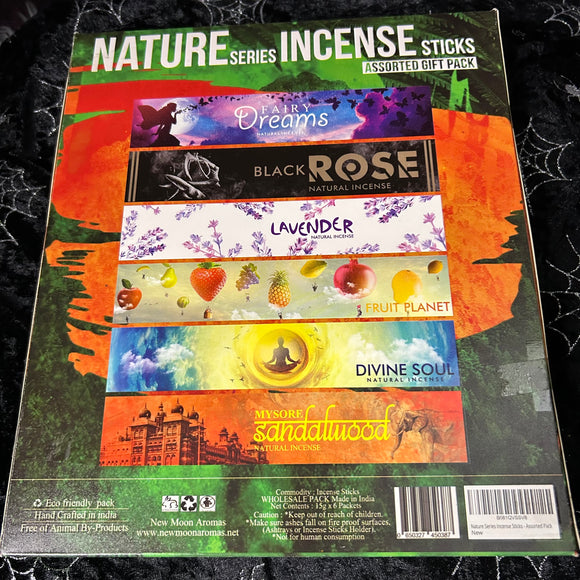 Incense New Moon 15pce Nature Series 6 in 1 Set
