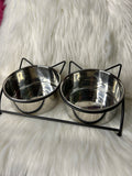 Cat Ear Double Bowls - small