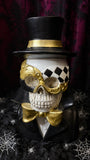 Male Skull Bust with Mask 30cm