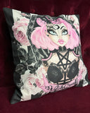 Drop Dead Gorgeous - WITCH CRAFT - Rose Demon cushion cover