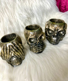 See, Speak & Hear no evil - Candle Holders (set) Glow in the Dark