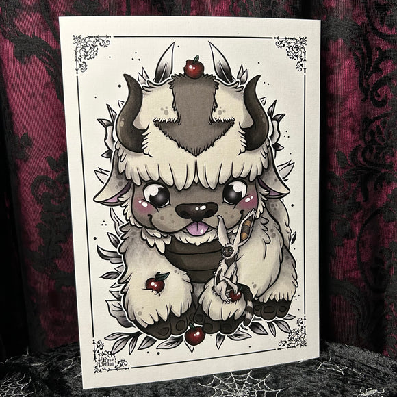 Appa A4 Print - Art By Rose Demon